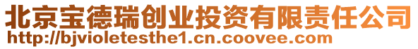 北京寶德瑞創(chuàng)業(yè)投資有限責(zé)任公司