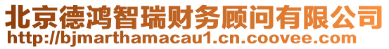 北京德鴻智瑞財務(wù)顧問有限公司