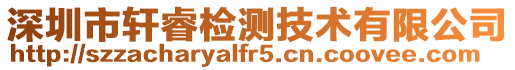 深圳市軒睿檢測技術(shù)有限公司
