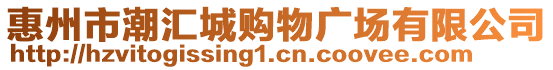 惠州市潮匯城購物廣場有限公司