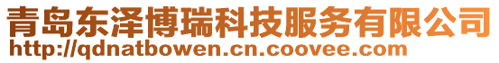 青島東澤博瑞科技服務有限公司