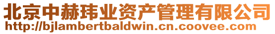 北京中赫瑋業資產管理有限公司