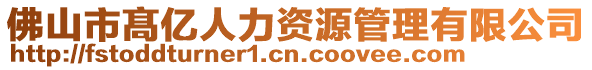 佛山市髙億人力資源管理有限公司