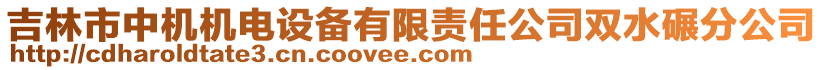 吉林市中機(jī)機(jī)電設(shè)備有限責(zé)任公司雙水碾分公司