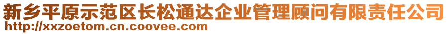 新鄉平原示范區長松通達企業管理顧問有限責任公司