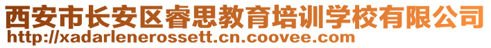 西安市長安區(qū)睿思教育培訓學校有限公司