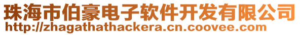 珠海市伯豪電子軟件開發(fā)有限公司