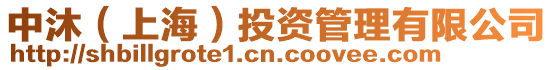 中沐(上海)投資管理有限公司