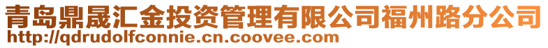 青岛鼎晟汇金投资管理有限公司福州路分公司