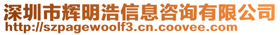 深圳市輝明浩信息咨詢有限公司