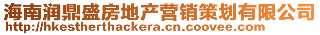 海南潤鼎盛房地產(chǎn)營銷策劃有限公司