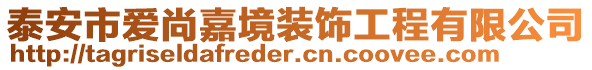 泰安市愛尚嘉境裝飾工程有限公司