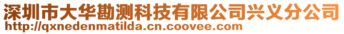 深圳市大華勘測科技有限公司興義分公司