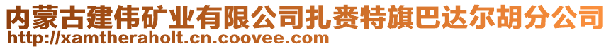 內蒙古建偉礦業有限公司扎賚特旗巴達爾胡分公司