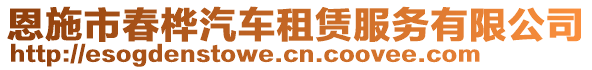 恩施市春樺汽車租賃服務(wù)有限公司