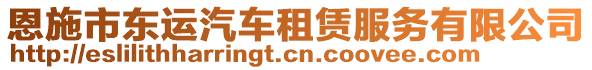 恩施市東運(yùn)汽車租賃服務(wù)有限公司