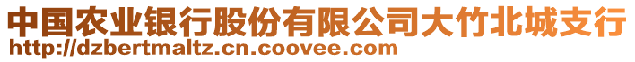 中國農(nóng)業(yè)銀行股份有限公司大竹北城支行