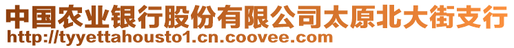 中國(guó)農(nóng)業(yè)銀行股份有限公司太原北大街支行