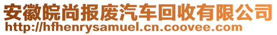 安徽皖尚報廢汽車回收有限公司