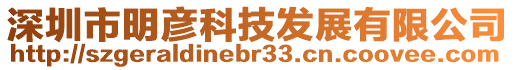 深圳市明彥科技發展有限公司