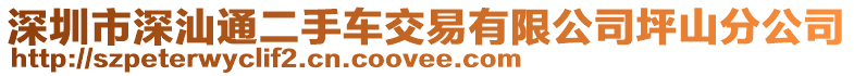 深圳市深汕通二手車交易有限公司坪山分公司