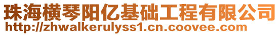 珠海橫琴陽億基礎工程有限公司