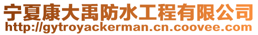 寧夏康大禹防水工程有限公司