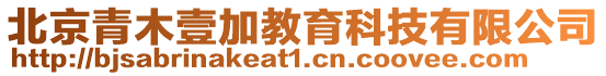 北京青木壹加教育科技有限公司