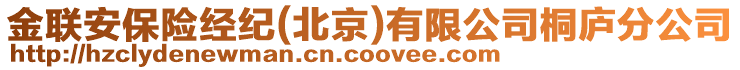 金聯(lián)安保險經(jīng)紀(北京)有限公司桐廬分公司