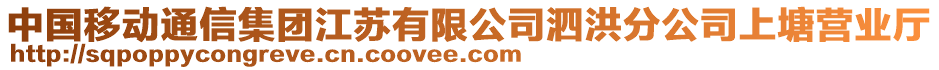 中國移動(dòng)通信集團(tuán)江蘇有限公司泗洪分公司上塘營業(yè)廳