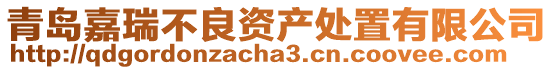 青島嘉瑞不良資產處置有限公司