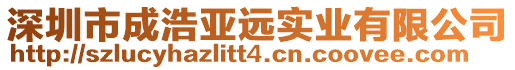 深圳市成浩亞遠實業(yè)有限公司