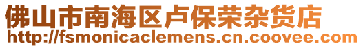 佛山市南海區(qū)盧保榮雜貨店