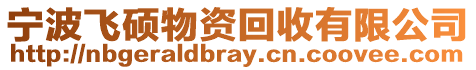 寧波飛碩物資回收有限公司