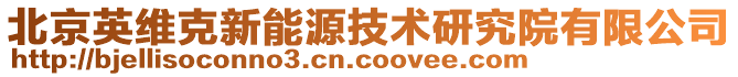 北京英維克新能源技術(shù)研究院有限公司