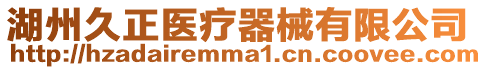 湖州久正醫療器械有限公司