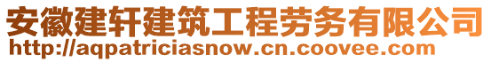 安徽建軒建筑工程勞務(wù)有限公司