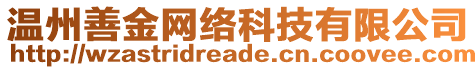 溫州善金網(wǎng)絡(luò)科技有限公司