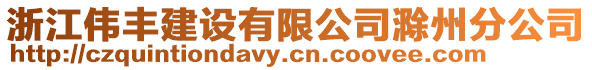 浙江偉豐建設(shè)有限公司滁州分公司