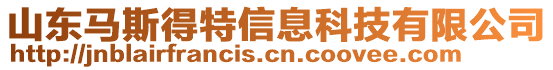 山東馬斯得特信息科技有限公司