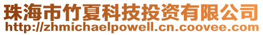 珠海市竹夏科技投資有限公司