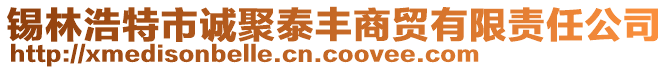 錫林浩特市誠聚泰豐商貿(mào)有限責任公司