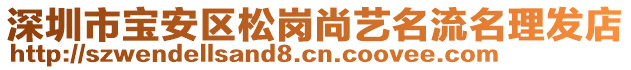 深圳市寶安區(qū)松崗尚藝名流名理發(fā)店