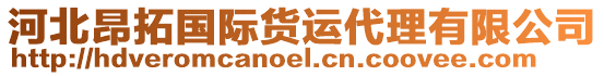 河北昂拓國際貨運代理有限公司