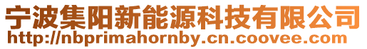 寧波集陽新能源科技有限公司