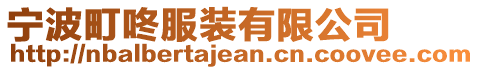 寧波町咚服裝有限公司
