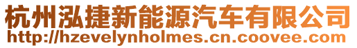 杭州泓捷新能源汽車有限公司