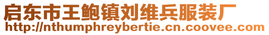 啟東市王鮑鎮劉維兵服裝廠