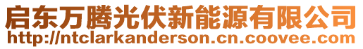 啟東萬騰光伏新能源有限公司