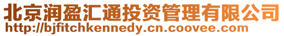 北京潤盈匯通投資管理有限公司